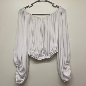 White off the should top